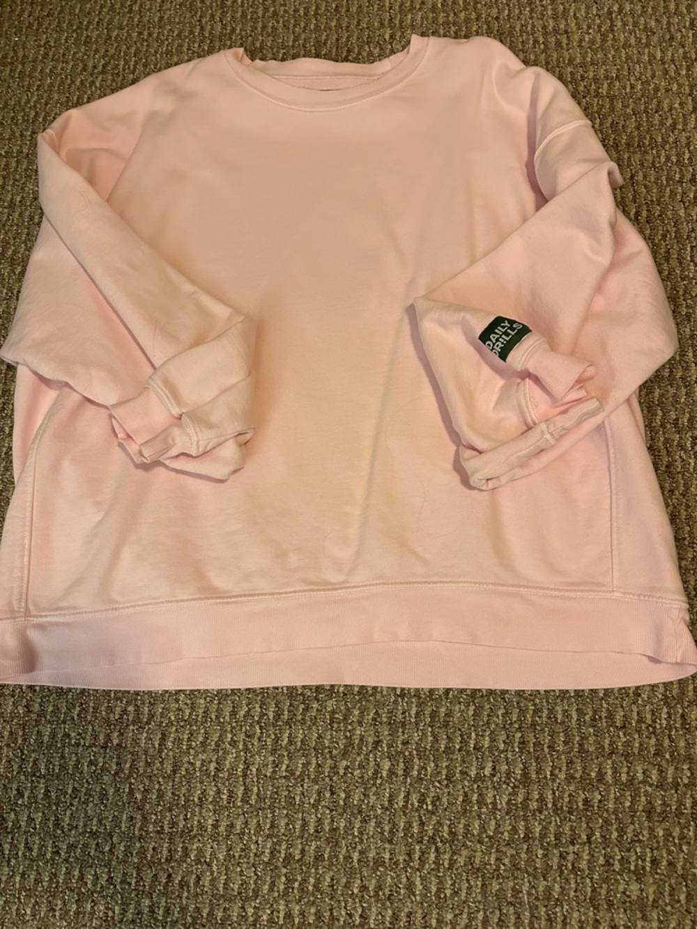 Daily Drills Women's Light Pink Crewneck Sweatshirt